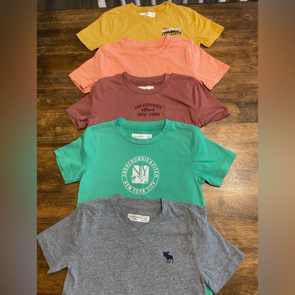 Abercrombie Kids Short Sleeve Tees - Yellow, Orange, Red, Green, Gray